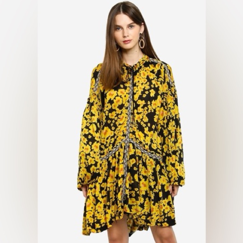 Free People Love Letter Tunic Blouse